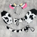 Halloween Cow -kostuumaccessoires ingesteld